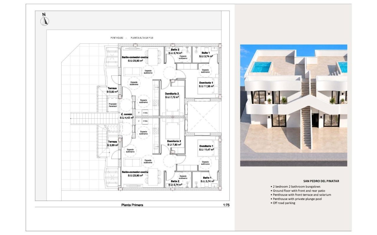 New Build - Bungalow - San Pedro del Pinatar - Los Peñascos