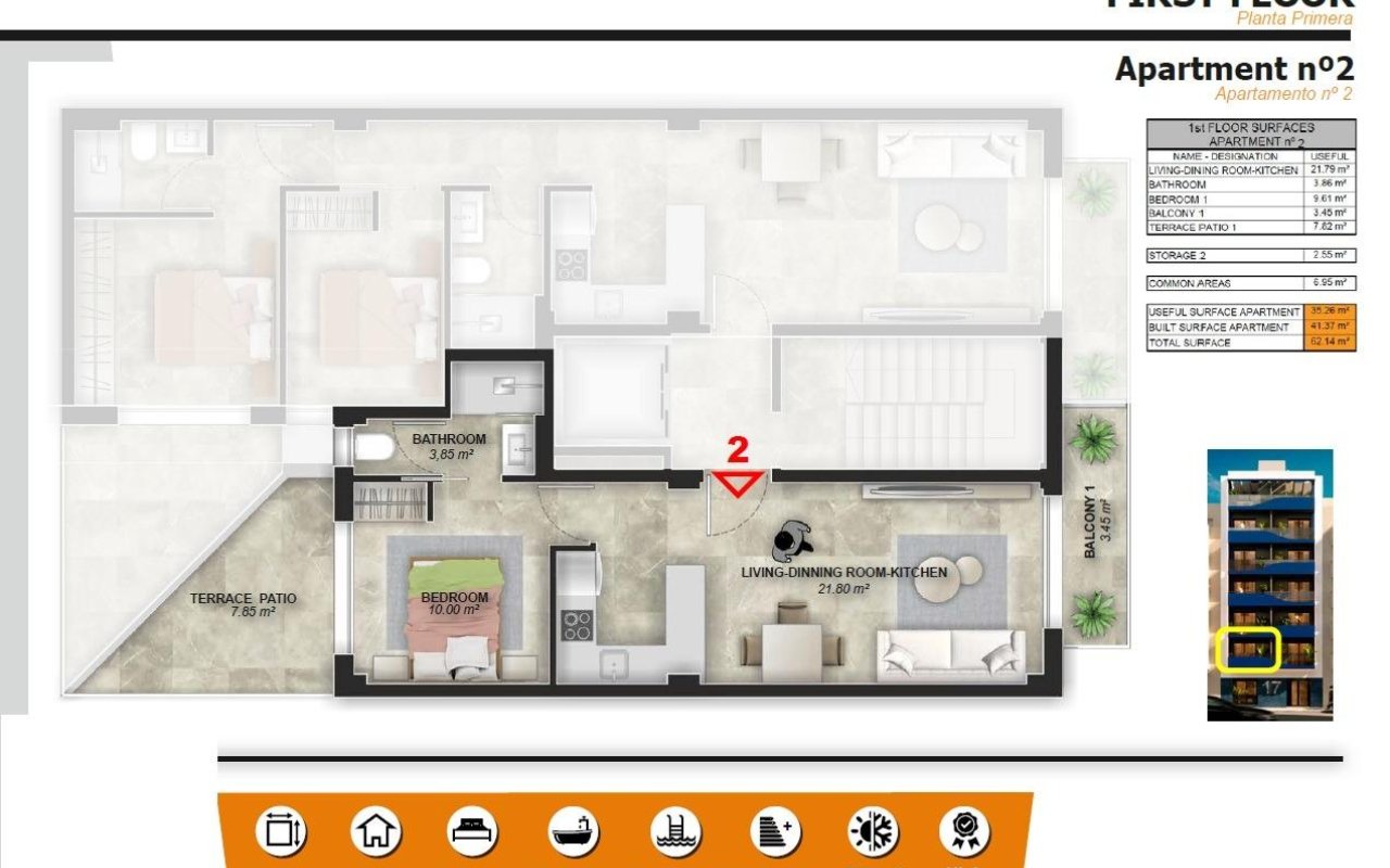 Obra nueva - Piso - Torrevieja - Playa del Acequión