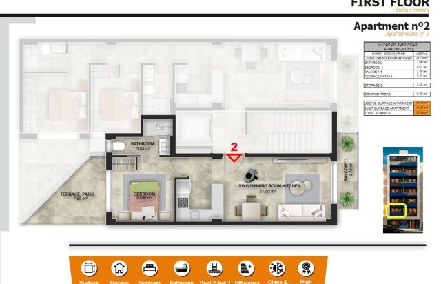 Obra nueva - Piso - Torrevieja - Playa del Acequión