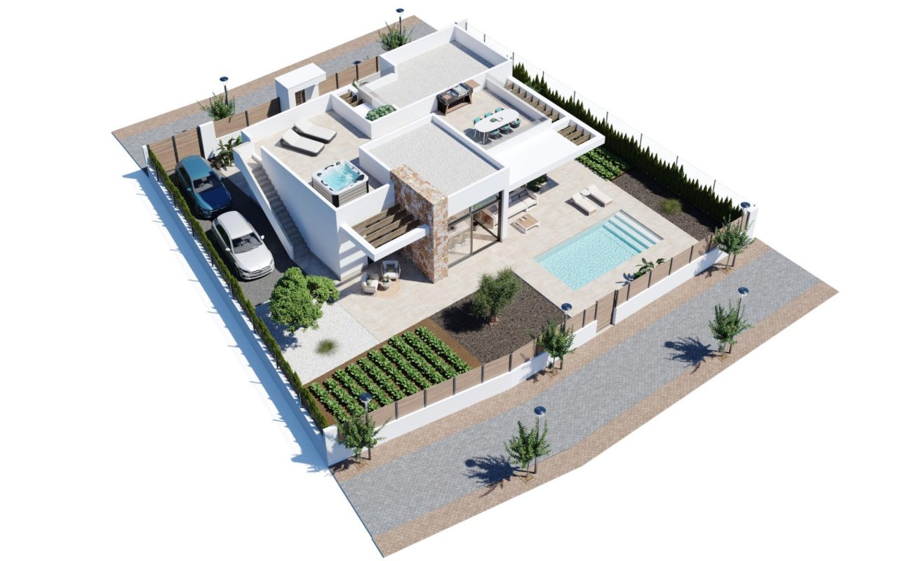 Obra nueva - Villa - Fuente Álamo - Hacienda del Alamo