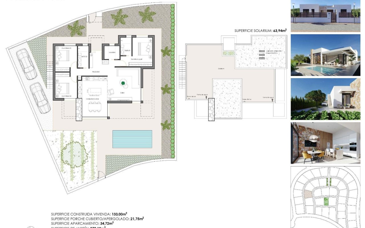 Obra nueva - Villa - Fuente Álamo - Hacienda del Alamo