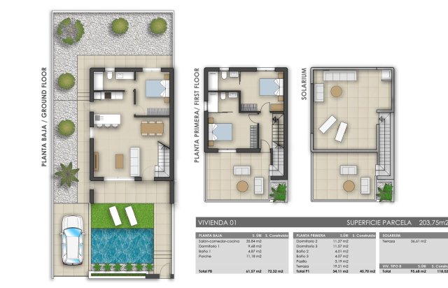 Obra nueva - Villa - Pilar de la Horadada - Polideportivo