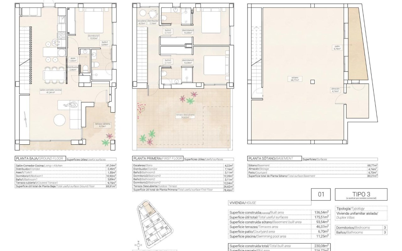 Obra nueva - Villa - Hondón de las Nieves - Centro