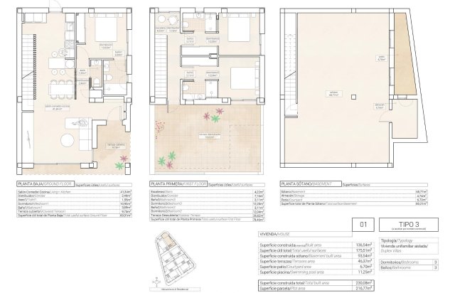 Obra nueva - Villa - Hondón de las Nieves - Centro